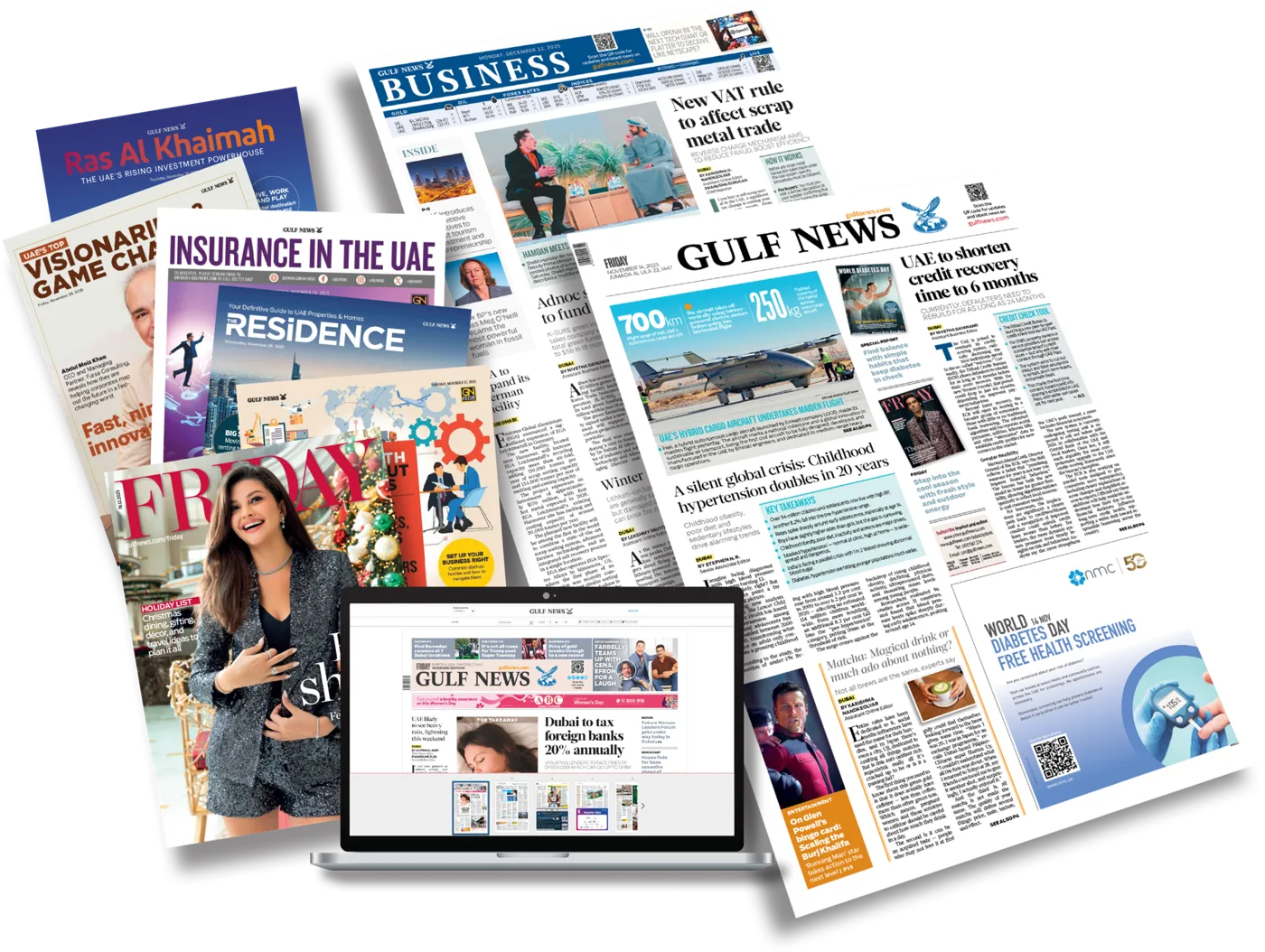 Gulf News newspaper, GN Business pullout and magazines